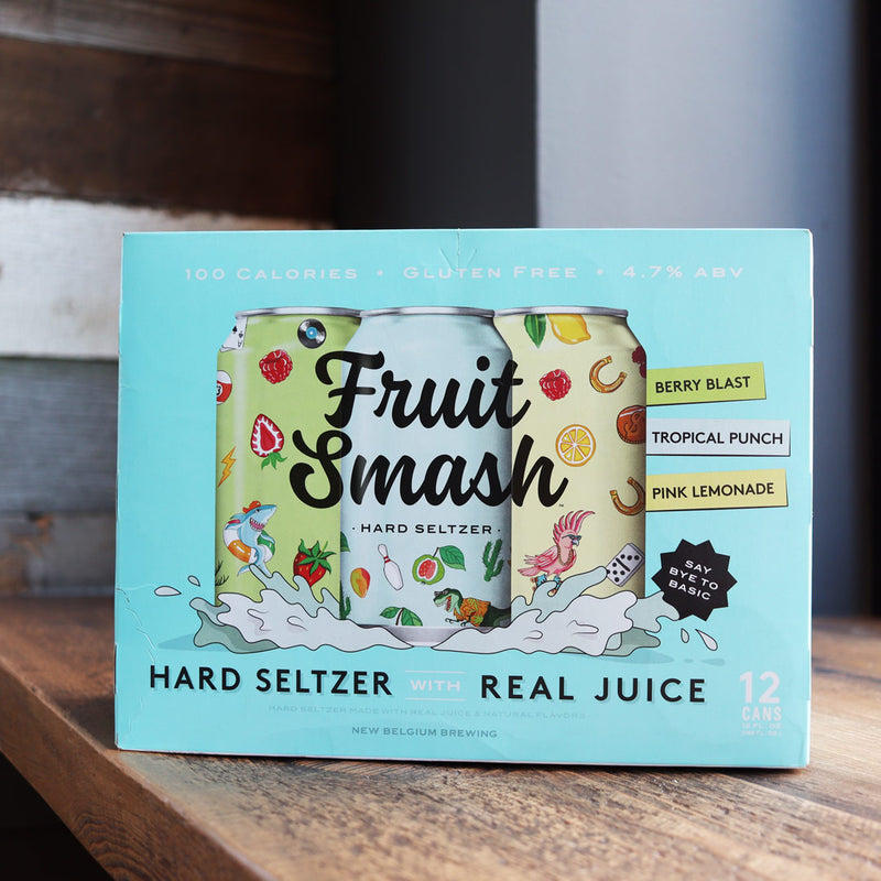 New Belgium Fruit Smash Hard Seltzer Variety Pack 12 FL. OZ. 12PK Cans