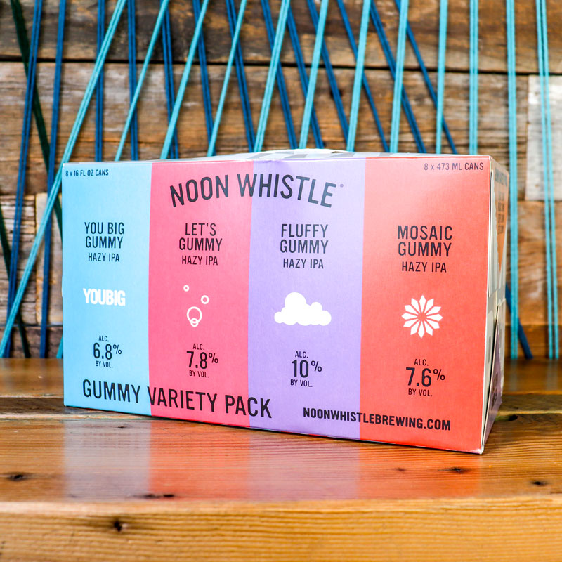 Noon Whistle Gummy Variety Pack Hazy IPA 16 FL. OZ. 8K Cans