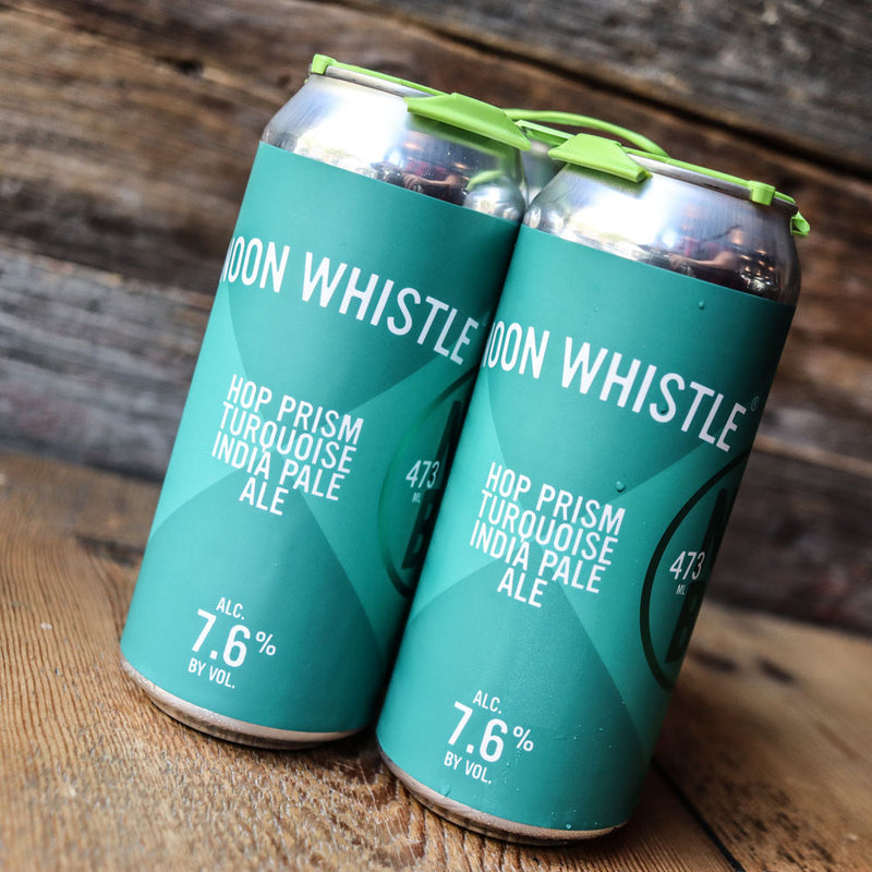 Noon Whistle Hop Prism Turquoise IPA 16 FL. OZ. 4PK Cans