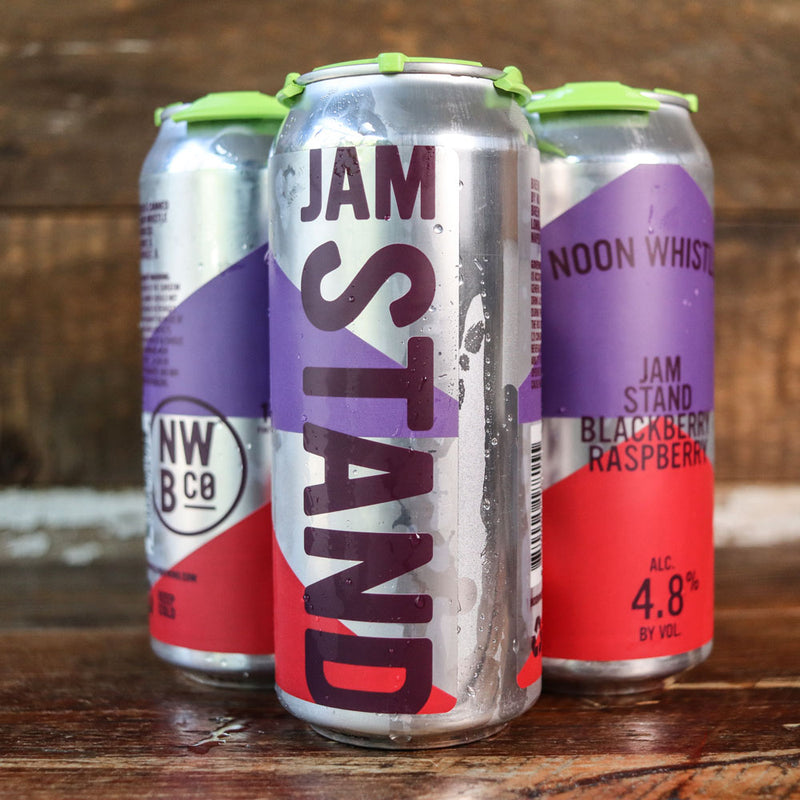 Noon Whistle Jam Stand Blackberry Raspberry Fruited Sour 16 FL. OZ. 4PK Cans
