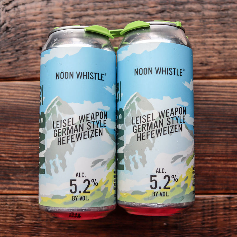 Noon Whistle Leisel Weapon German Style Hefeweizen 16 FL. OZ. 4PK Cans