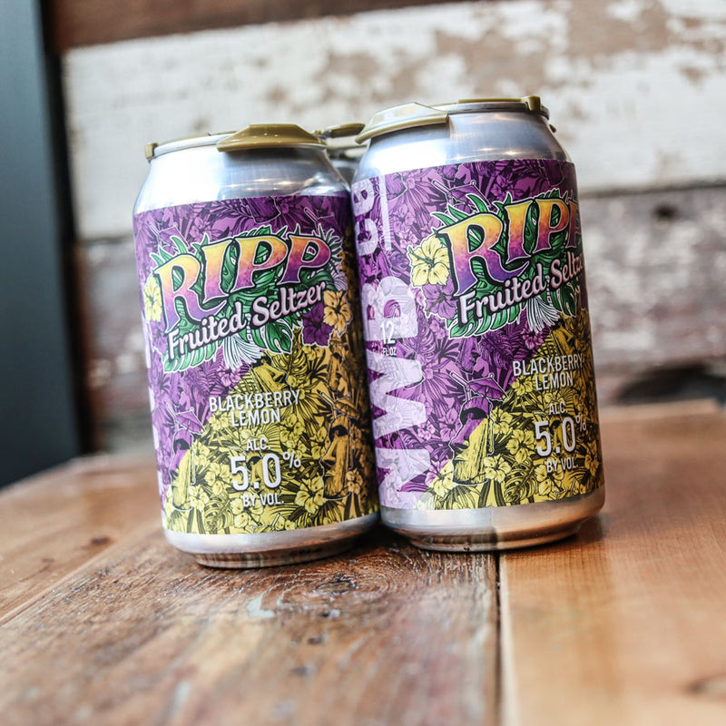 Noon Whistle RIPP Hard Seltzer Blackberry Lemon 12 FL. OZ. 6PK Cans