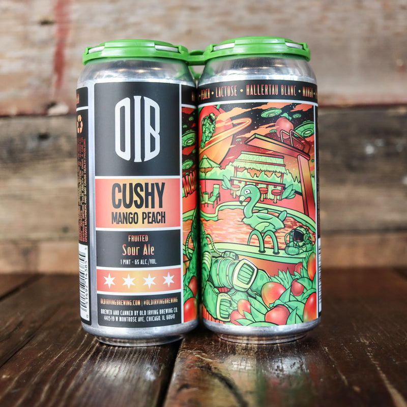 Old Irving Cushy Mango Peach Sour Ale 16 FL. OZ. 4PK Cans