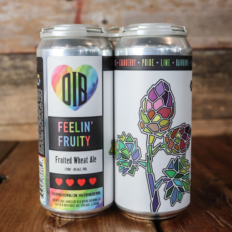 Old Irving Feelin Fruity Fruited Wheat Ale 16 FL. OZ. 4PK Cans