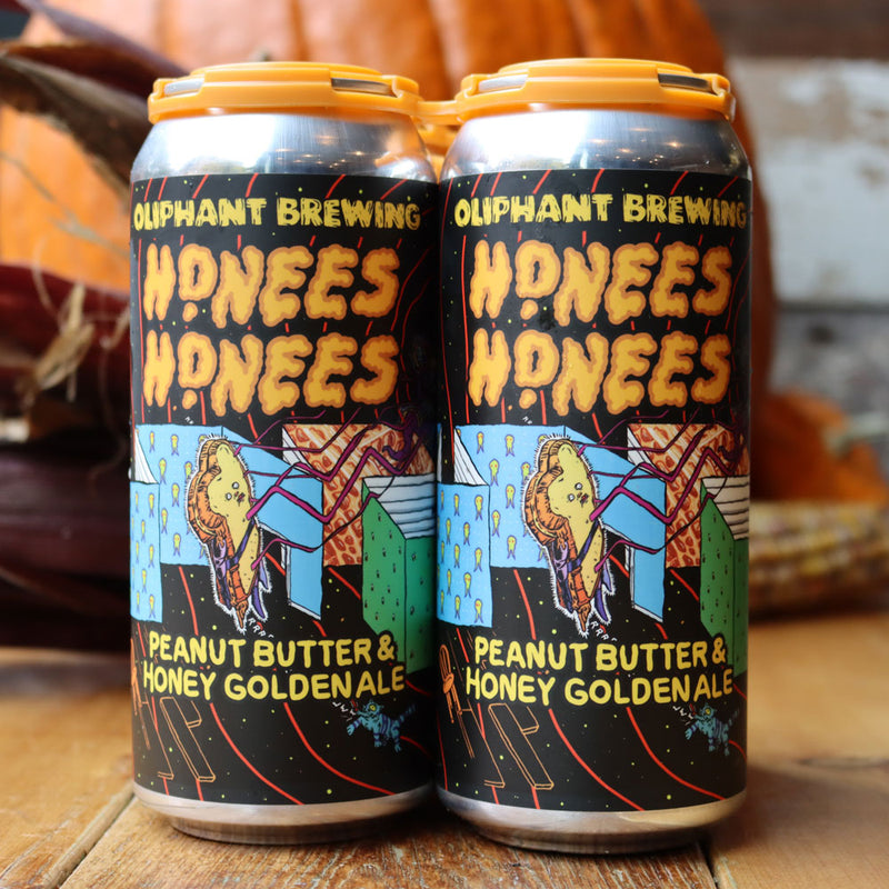 Oliphant Honees Honees Peanut Butter Honey Golden Ale 16 FL. OZ. 4PK Cans