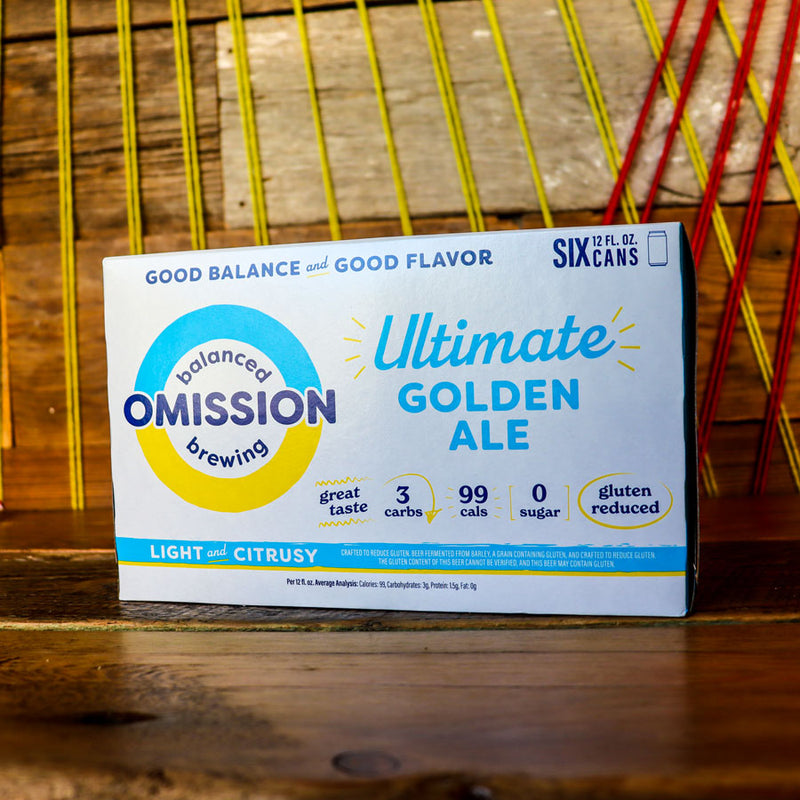 Omission Brewing Gluten Reduced Ultimate Golden Ale 12 FL. OZ 6PK Cans