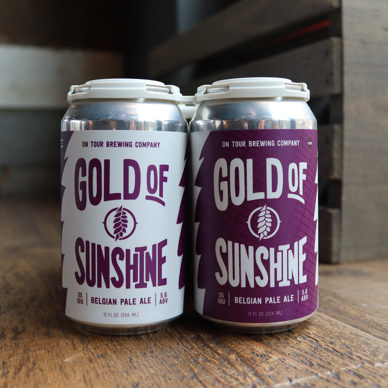 On Tour Gold Of Sunshine Belgian Pale Ale 12 FL. OZ. 6PK Cans