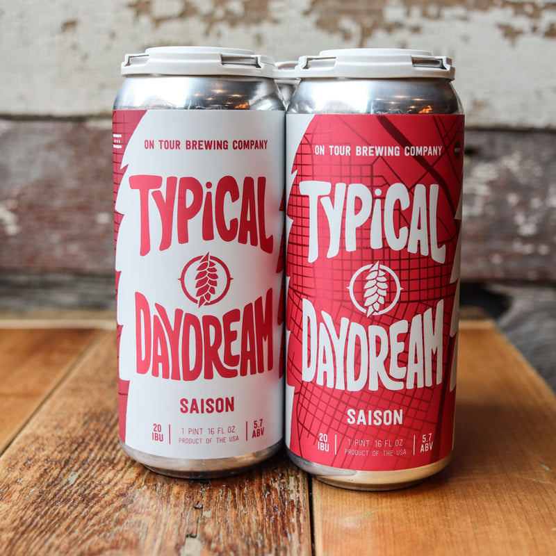 On Tour Typical Daydream Saison 16 FL. OZ. 4PK Cans