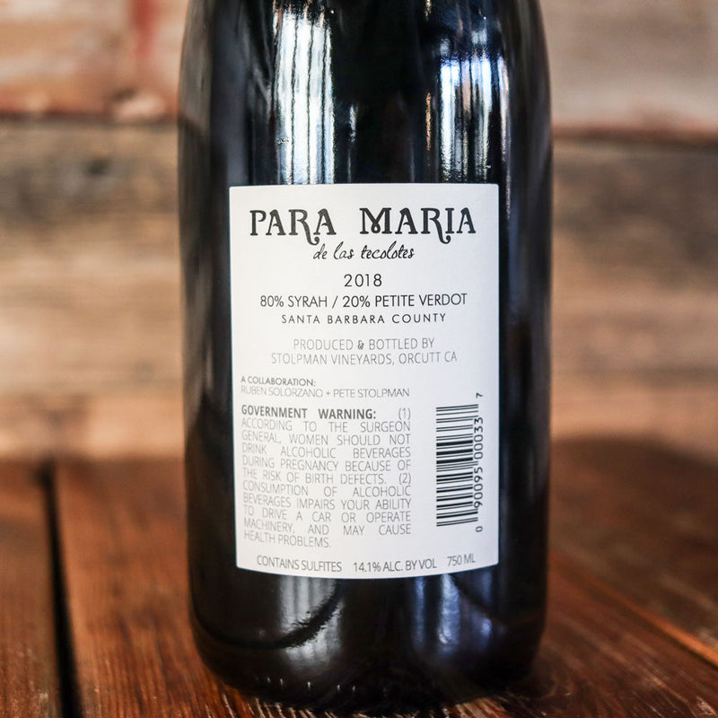 Stolpman Vineyards Para Maria Red Blend Santa Barbara California 750ml.