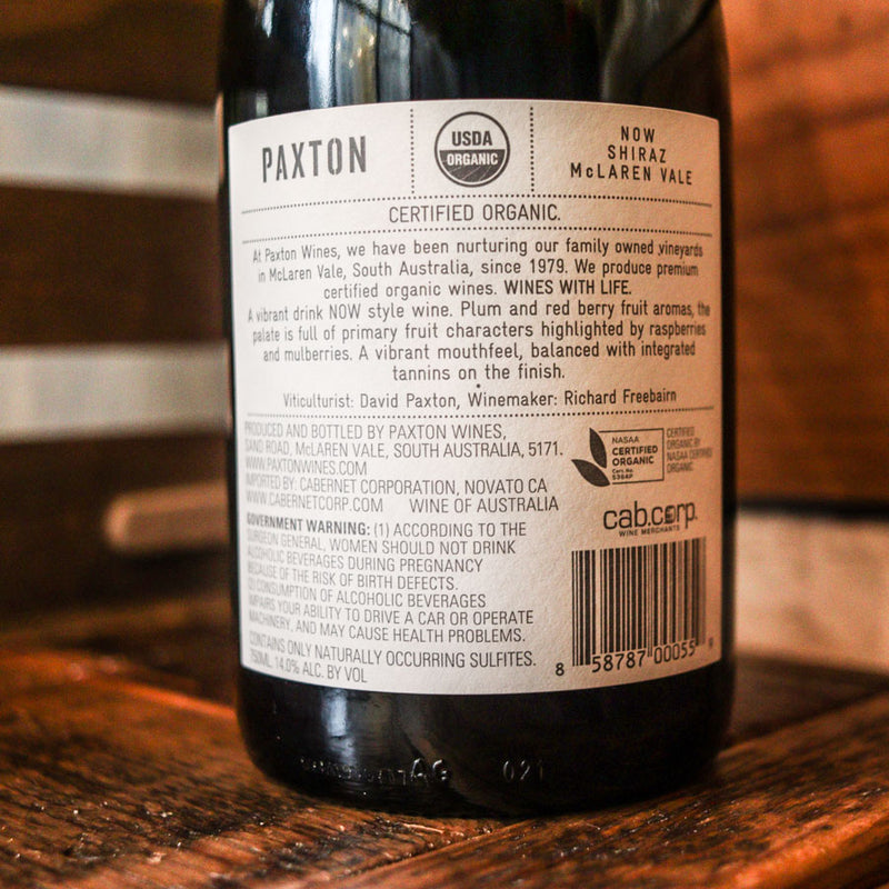 Paxton NOW Shiraz Australia 750ml