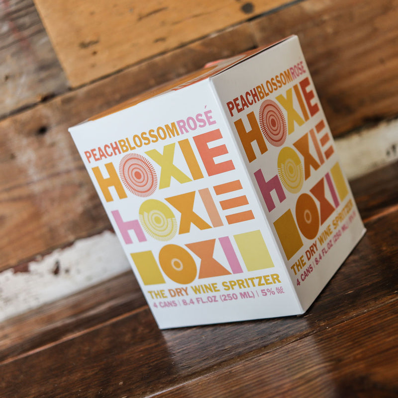 Hoxie Peach Blossom Dry Wine Spritzer California 250ml 4PK Cans
