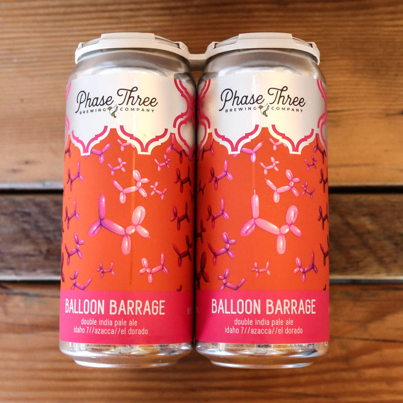 Phase Three Balloon Barrage DIPA 16 FL. OZ. 4PK Cans