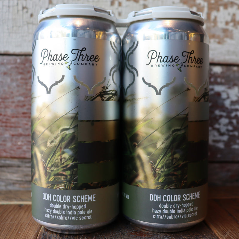 Phase Three DDH Color Scheme Hazy DIPA 16 FL. OZ. 4PK Cans