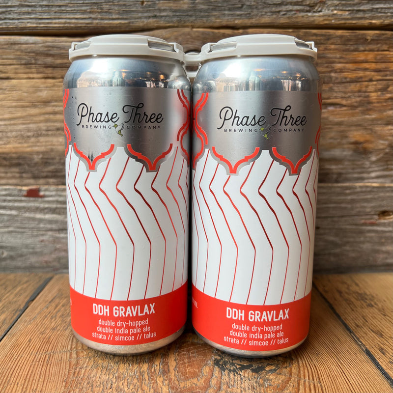 Phase Three DDH Gravlax DIPA 16 FL. OZ. 4PK Cans