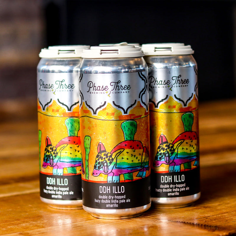 Phase Three DDH ILLO Hazy DIPA 16 FL. OZ. 4PK Cans