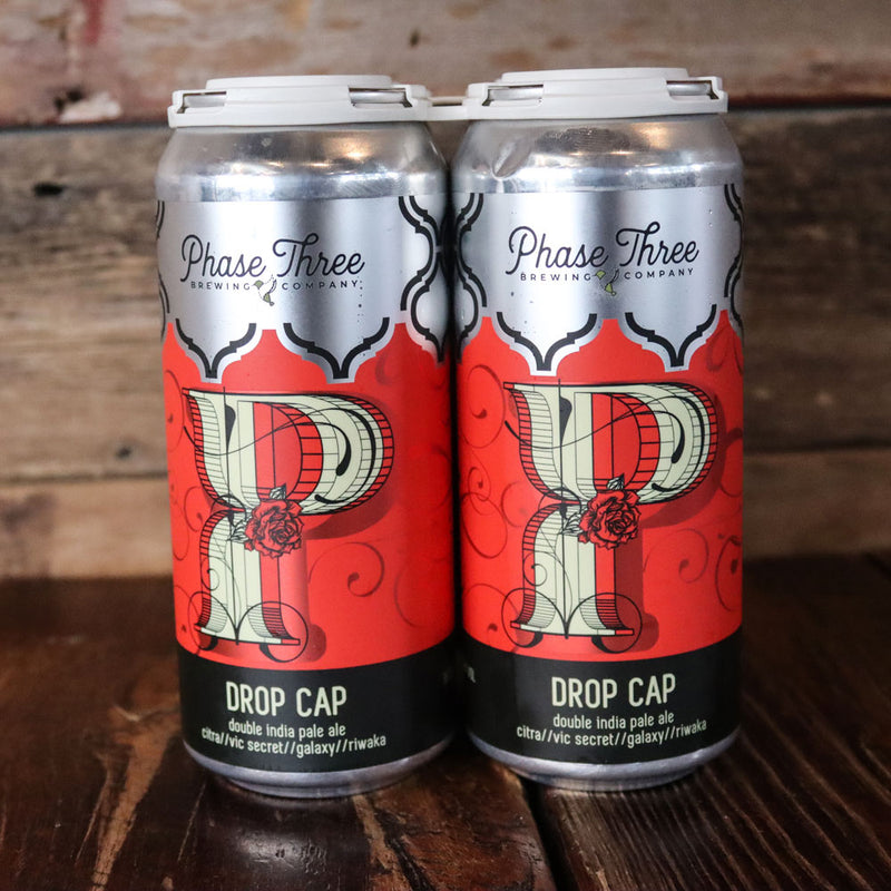 Phase Three Drop Cap DIPA 16 FL. OZ. 4PK Cans