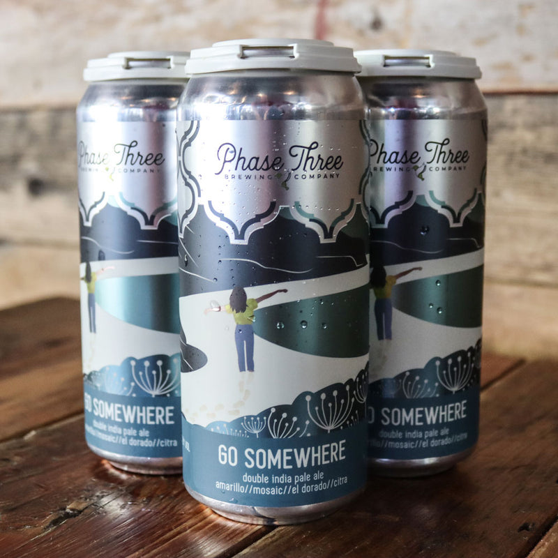 Phase Three Go Somewhere DIPA 16 FL. OZ. 4PK Cans