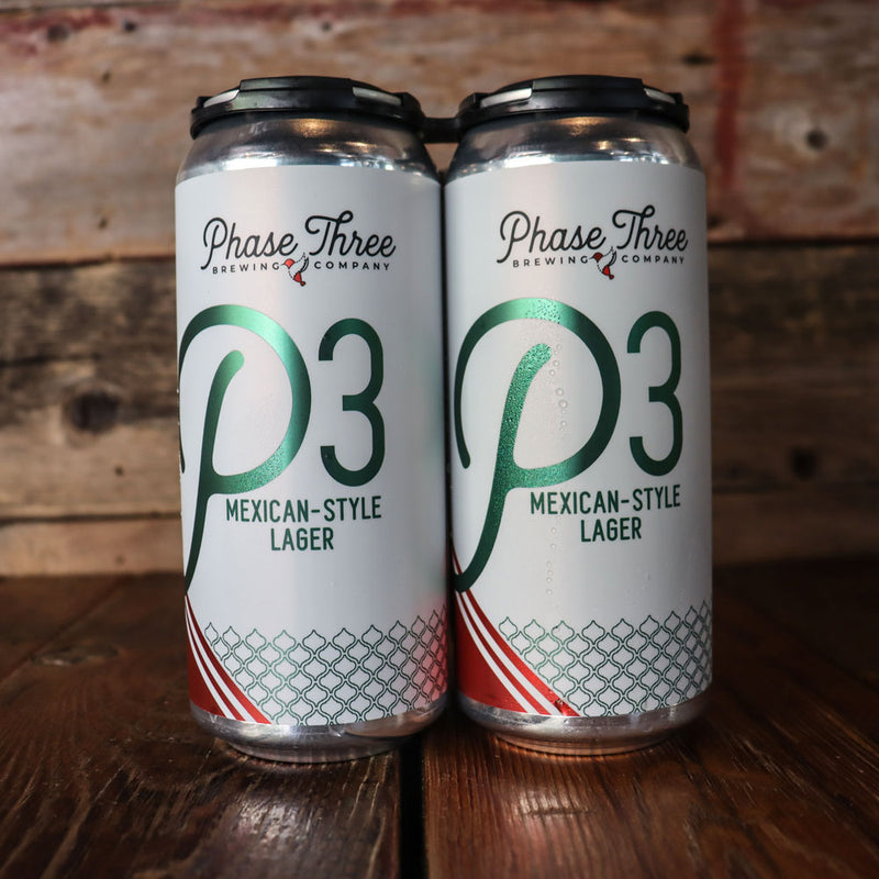 Phase Three P3 Mexican Style Lager 16 FL. OZ. 4PK Cans