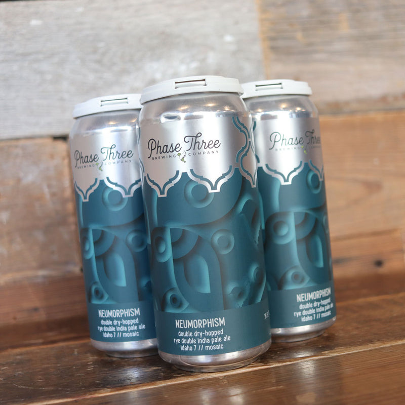 Phase Three Neumorphism DDH Rye DIPA 16 FL. OZ. 4PK Cans