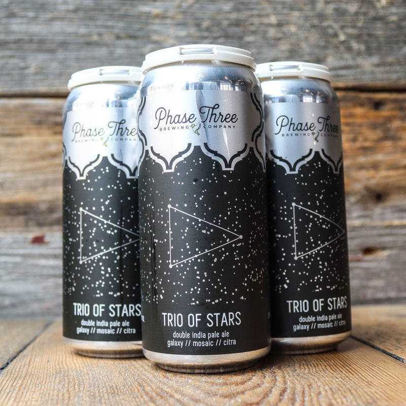 Phase Three Trio Of Stars DIPA 16 FL. OZ. 4PK Cans