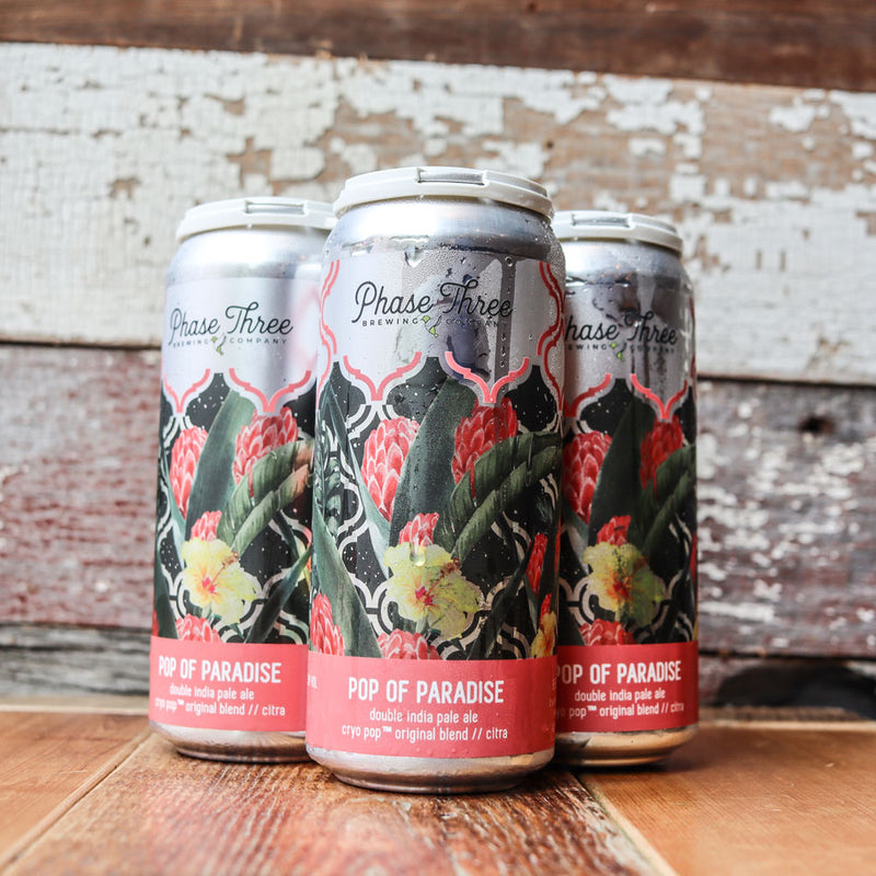 Phase Three Pop Of Paradise DIPA 16 FL. OZ. 4PK Cans