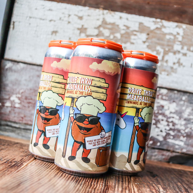 Pipeworks Drive Thru Meatballs Unwinds At The Lake DDH DIPA 16 FL. OZ. 4PK Cans