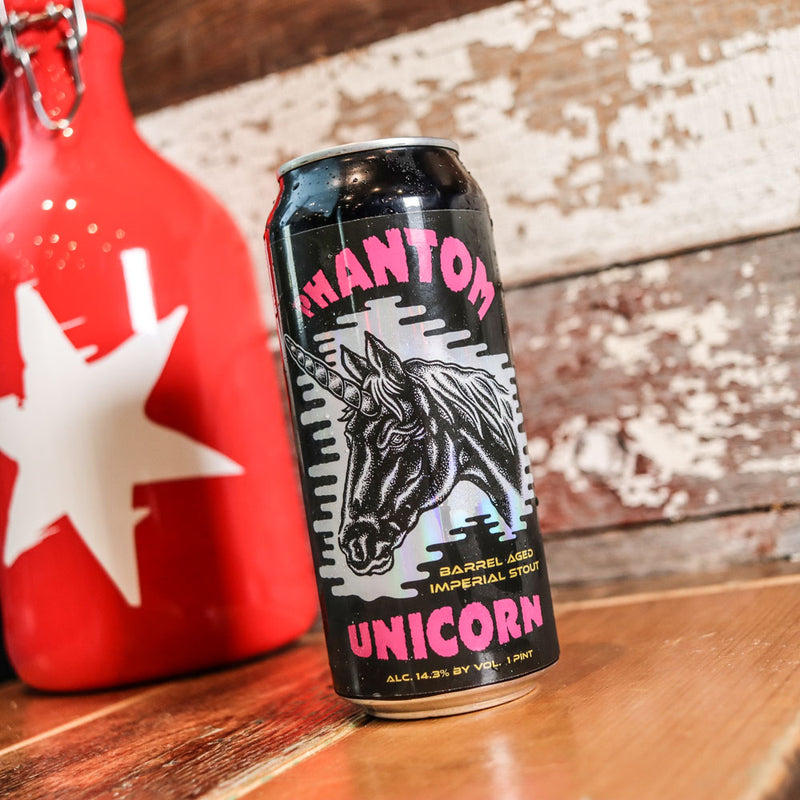 Pipeworks Phantom Unicorn Barrel Aged Imperial Stout 16 FL. OZ. Can
