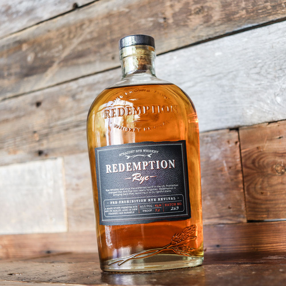 Redemption Rye Whiskey 750ml.