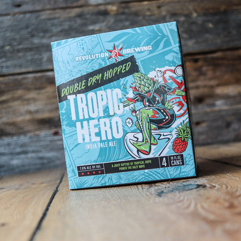 Revolution Tropic Hero DDH IPA 16 FL. OZ. 4PK Cans