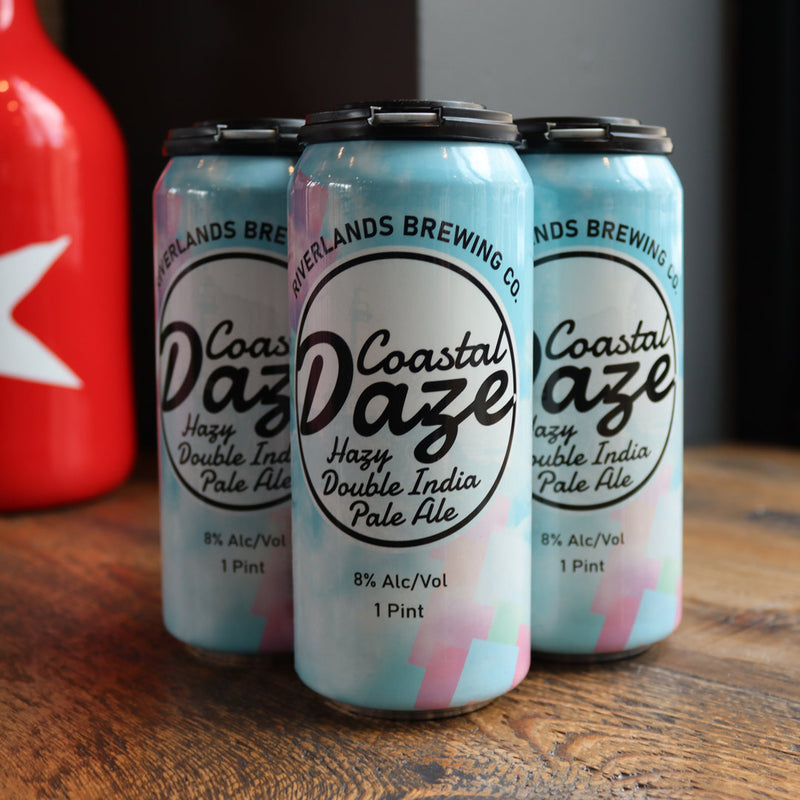 Riverlands Coastal Daze Hazy DIPA 16 FL. OZ. 4PK Cans