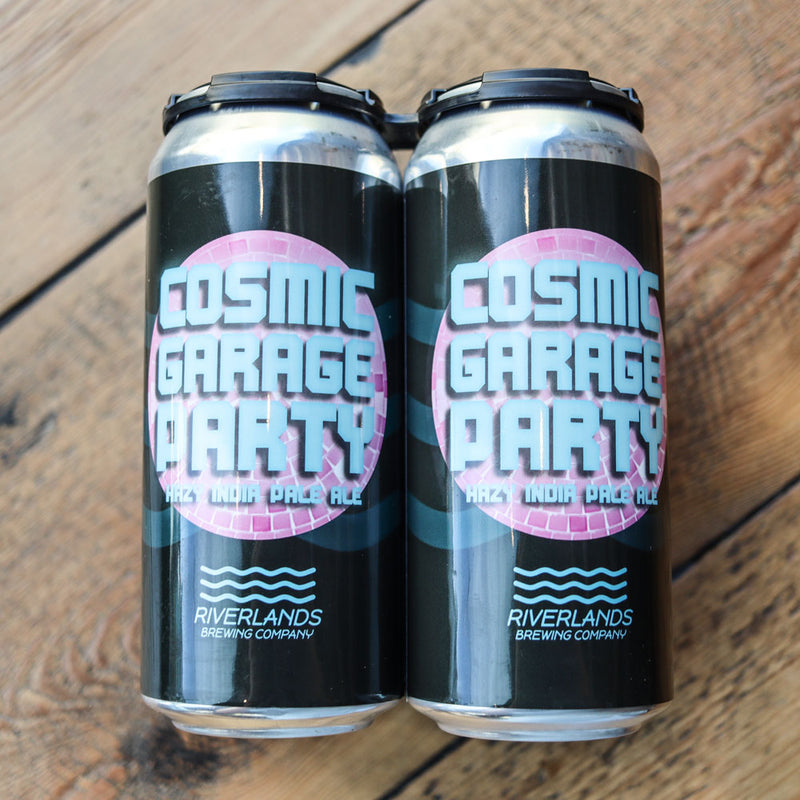 Riverlands Cosmic Garage Party Hazy IPA 16 FL. OZ. 4PK Cans