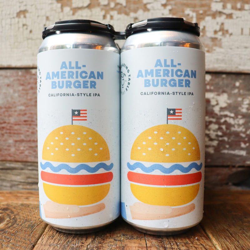 Roaring Table All-American Burger Califronia-Style IPA 16 FL. OZ. 4PK Cans