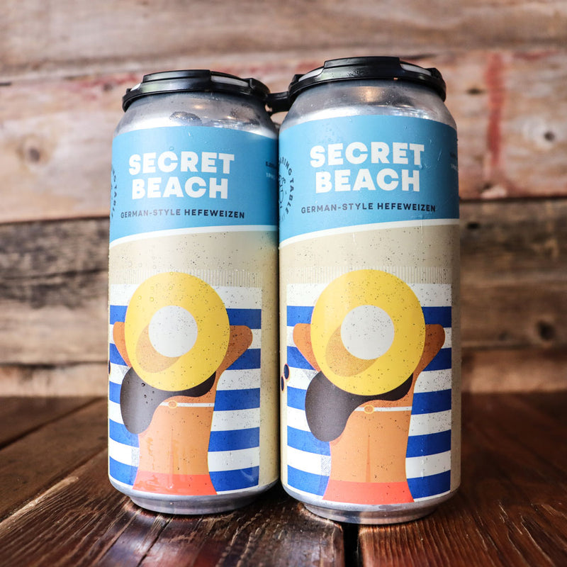 Roaring Table Secret Beach German Style Hefeweizen 16 FL. OZ. 4PK Cans