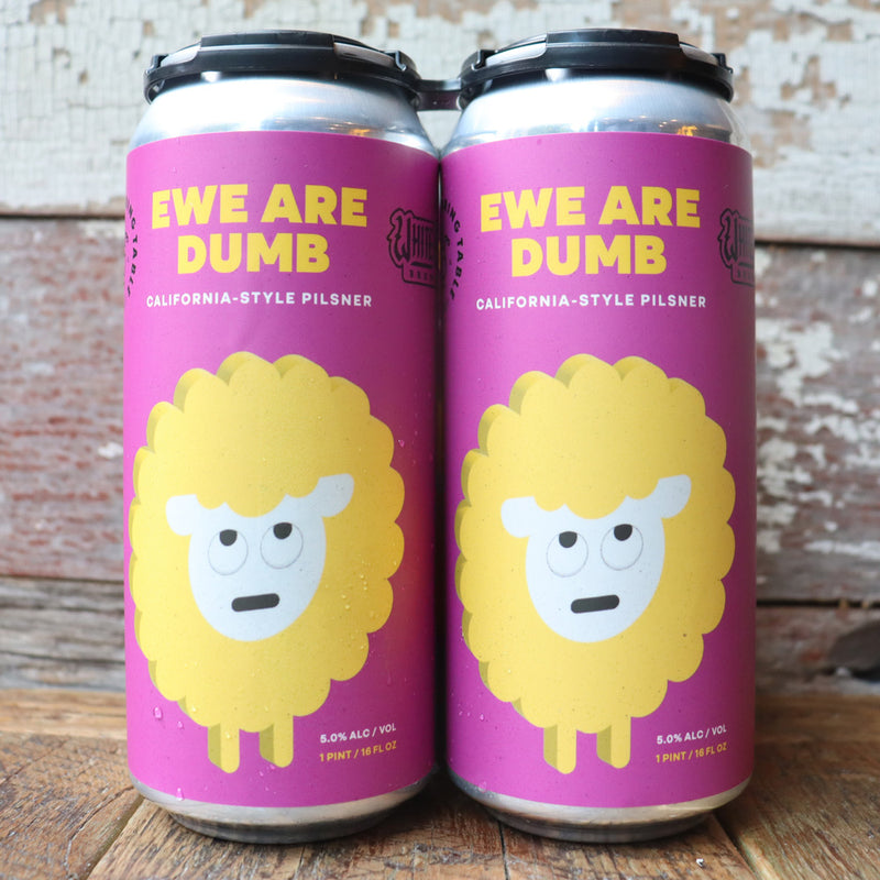 Roaring Table White Oak Ewe Are Dumb California-Style Pilsner 16 FL. OZ. 4PK Cans