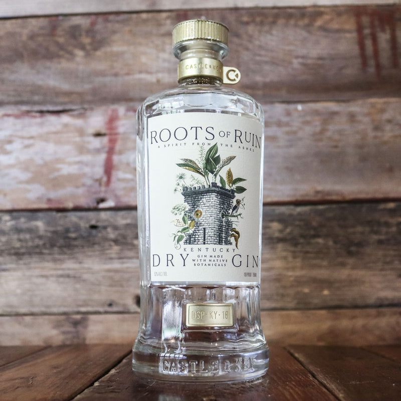 Castle & Key Roots Of Ruin Dry Gin 750ml.