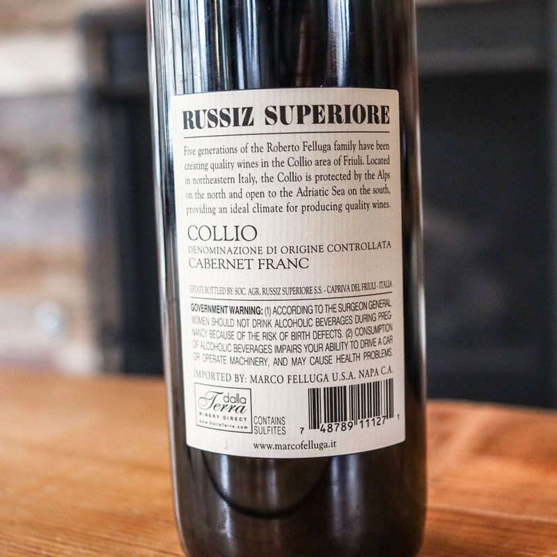 Marco Felluga Russiz Superiore Cabernet Franc Collio Italy 750ml