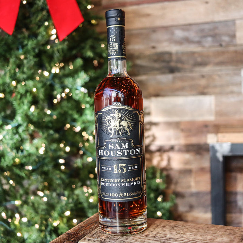 Sam Houston Kentucky Straight Bourbon Whiskey 15 YR. 750ml.