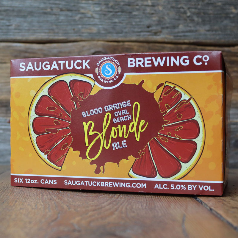 Saugatuck Blood Orange Oval Beach 12 FL. OZ. 6PK Cans