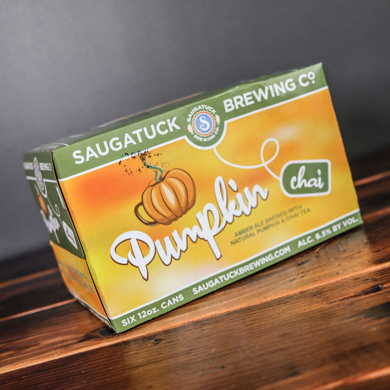 Saugatuck Pumpkin Chai Amber Ale 12 FL. OZ. 6PK Cans