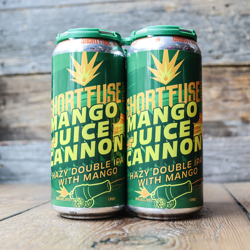 Short Fuse Mango Juice Cannon Hazy DIPA 16 FL. OZ. 4PK Cans