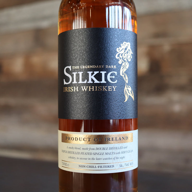 Silkie Dark Irish Whiskey Peated 750ml.