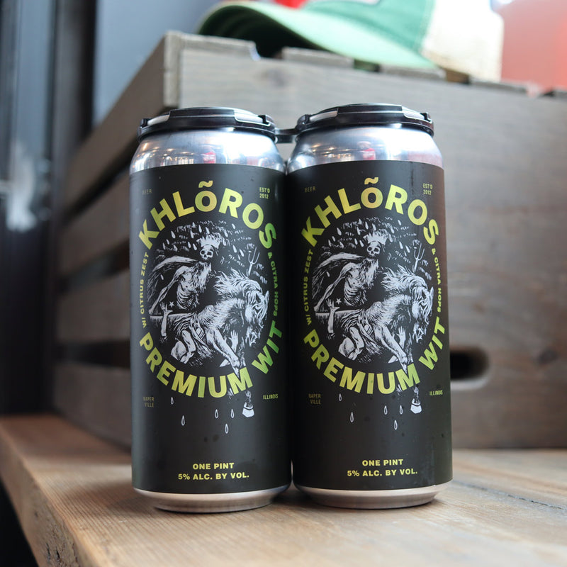 Solemn Oath Khloros Premium Witbier Ale 16 FL. OZ. 4PK Cans