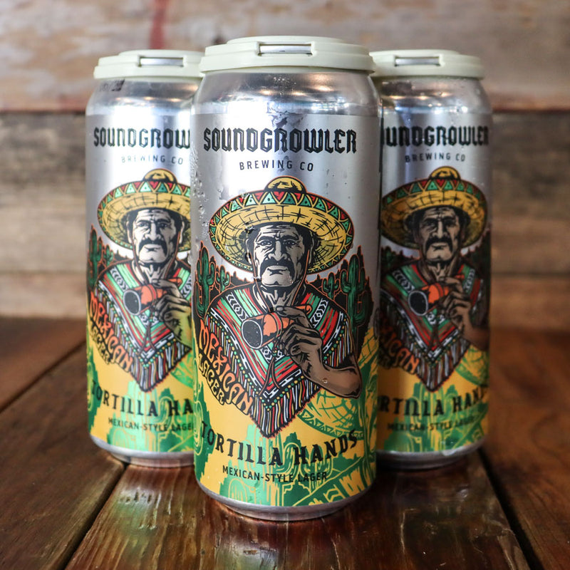 Soundgrowler Tortilla Hands Mexican Lager 16 FL. OZ. 4PK Cans