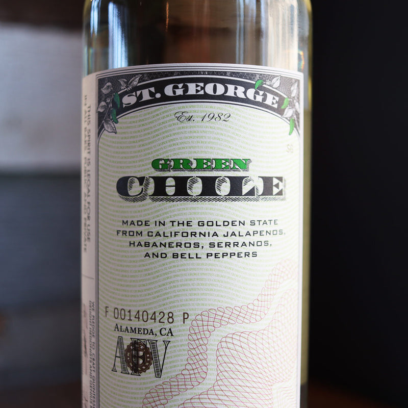 St. George Green Chile Vodka 750ml.