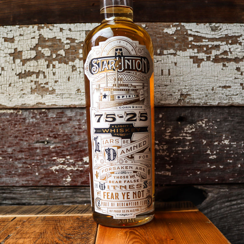 Star Union 75/25 Light Whiskey 750ml.