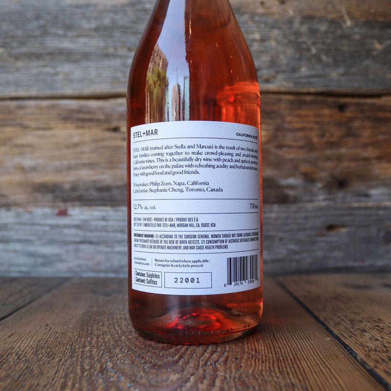 Stel + Mar Rosé Lodi California 750ml.