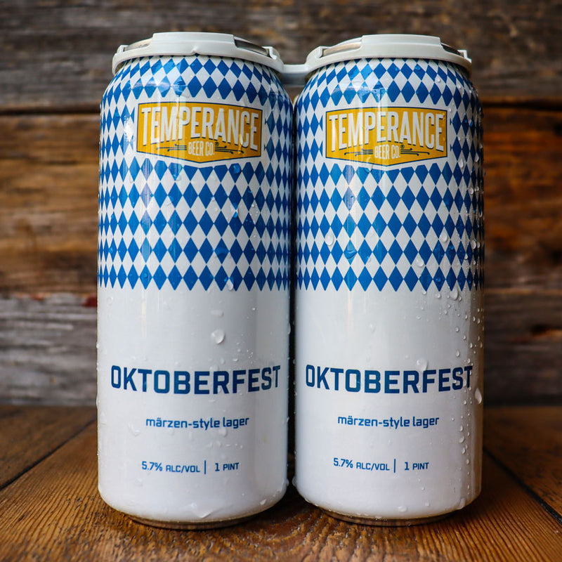 Temperance Oktoberfest Marzen Style Lager 16 FL. OZ. 4PK Cans