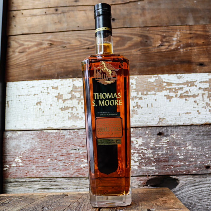 Thomas S. Moore Straight Bourbon Whiskey Cognac Cask 750ml.