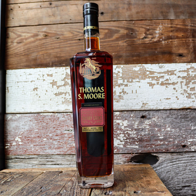 Thomas S. Moore Straight Bourbon Whiskey Sherry Cask Finished 750ml.
