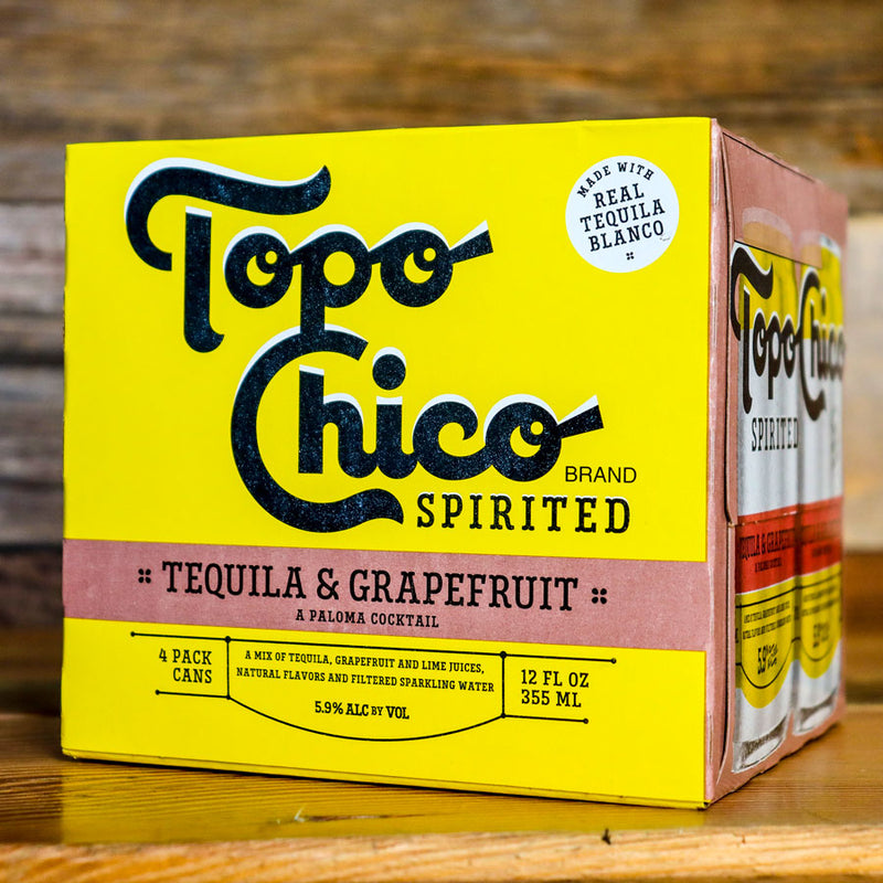 Topo Chico Spirited Tequila & Grapefruit Ranch Water Cocktail 12 FL. OZ. 4PK Cans